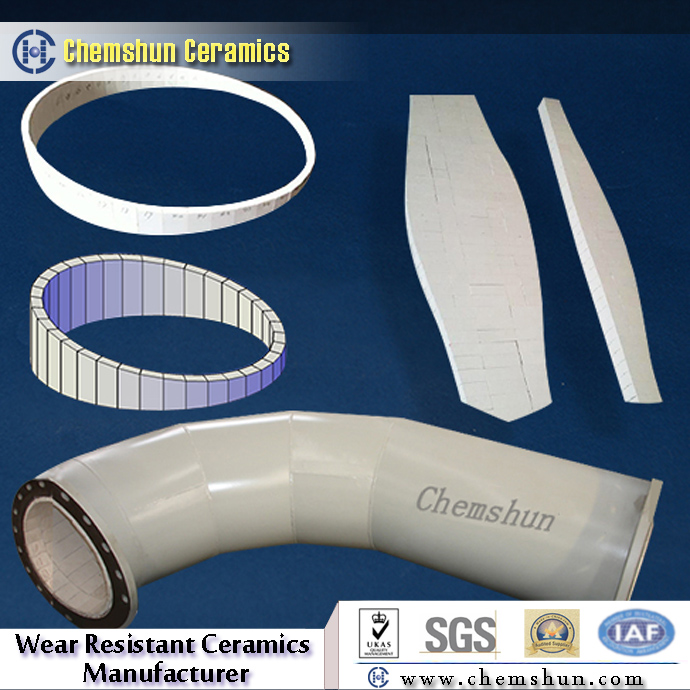 Repair method of aluminum tube lined with alumina ceramic pipe