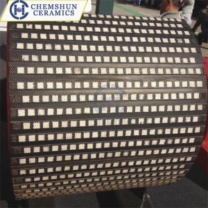 Wear Resistant Ceramic Lined Pulley Lagging