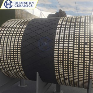Wear Resistant Ceramic Lined Pulley Lagging