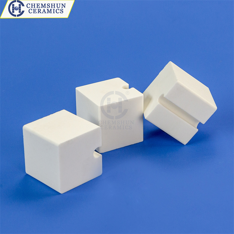 Alumina keramisk blokk med riller